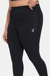 Zelocity True Curv Quick Dry Training Leggings - Jet Black — thumbnail 5